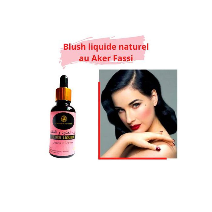 Blush/ Fard à joue liquide au Aaker fassi -Naturel