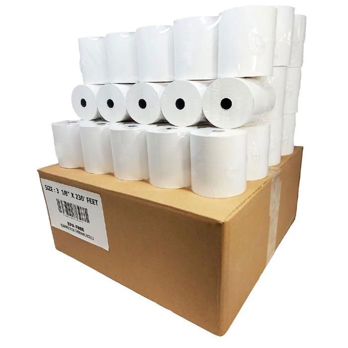 Rouleau papier thermique 80X80 CARTON 50PCS
