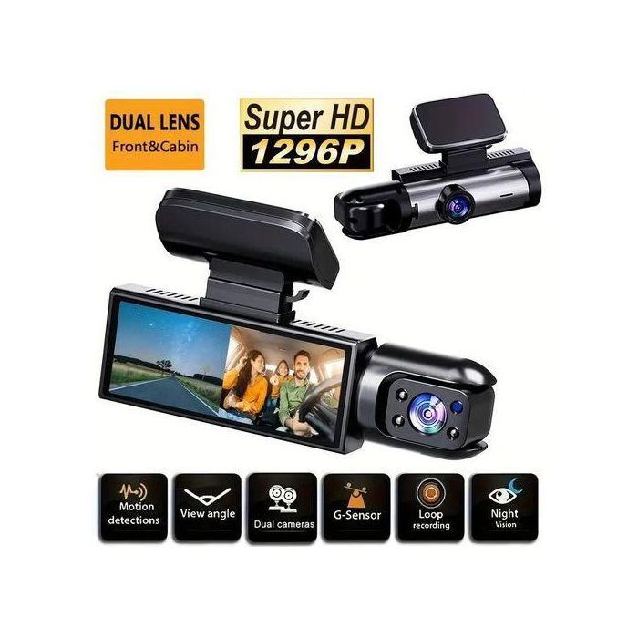 Caméra de tableau de bord WiFi HD Vidéo on-Dash enregistreur de véhicule, Vision nocturne automatique