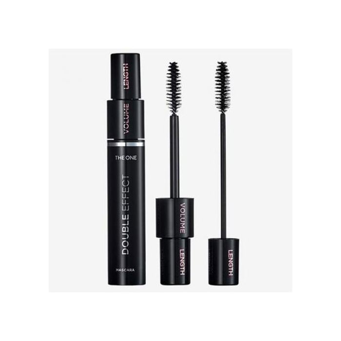 Mascara - THE ONE - DOUBLE EFFECT - Noir intense - Anti-bavures - Volume et longueur