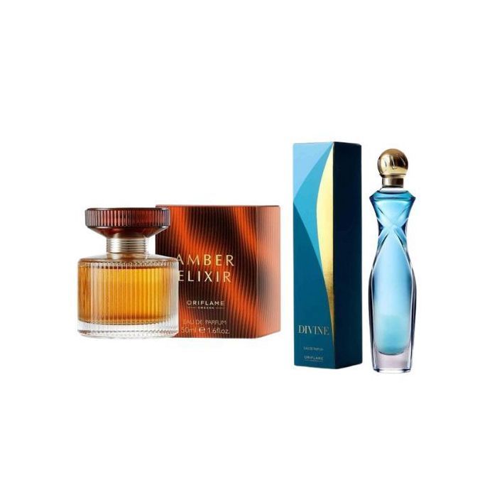 Eau de Parfum - Divine - 50ml - Pack AMBER ELIXIR - Floral - Femme