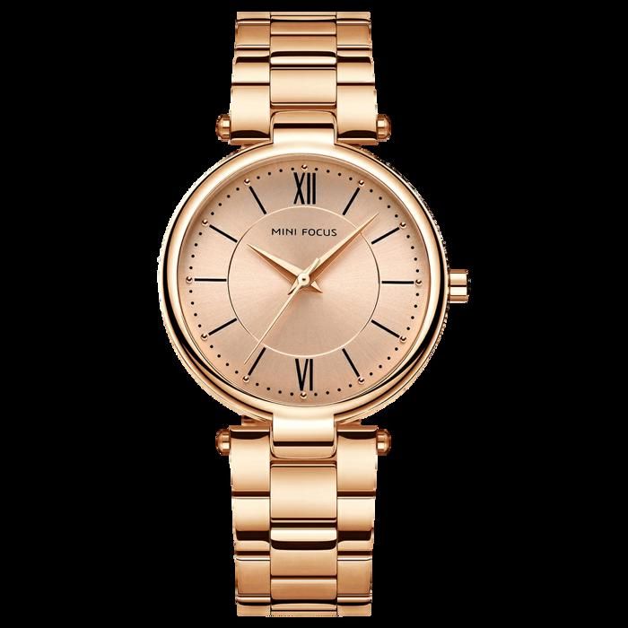 Montre Chronographe - MINI FOCUS - MF21 - Acier Inoxydable - Luxe - Bronze