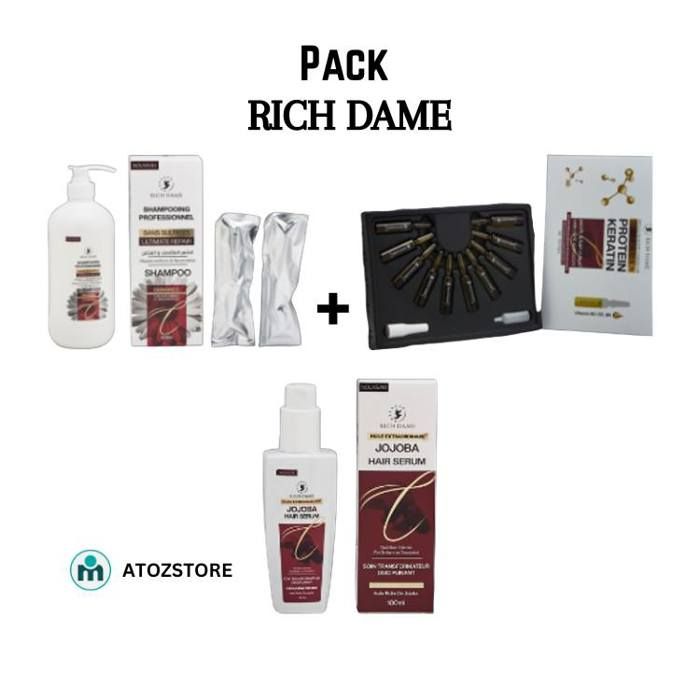 Rich Dame Pack cheveux , les ampoules+mask+serum hair