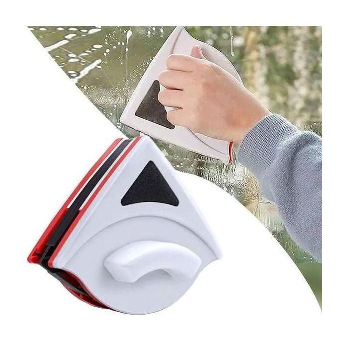 Essuie-glace magnétique double face pour nettoyage de vitre Lave vitre aimantée;