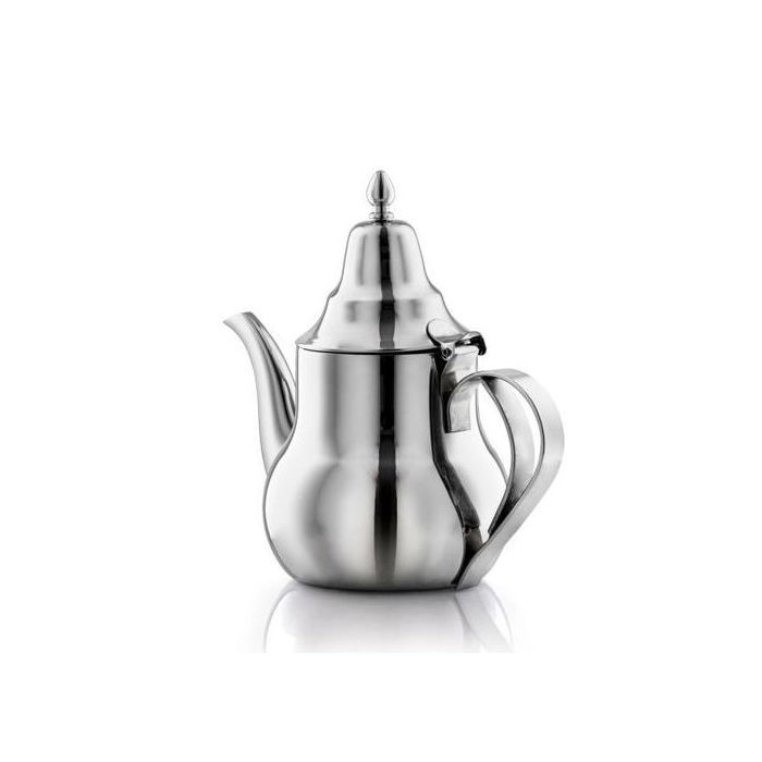 Théière Inox de couleur argenté & Volume 1400 ml - BERRAD marocaine moderne