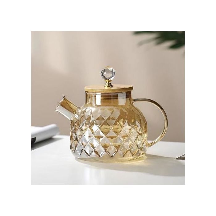 Cafetière en Verre avec Passoire pour Théière - Contenance 1000 ML,