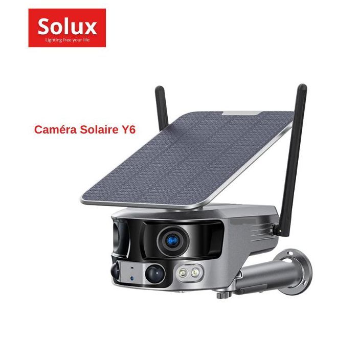 Caméra Solaire Y6 Solux : Surveillance Ultra Haute Définition et Connectivité 4G