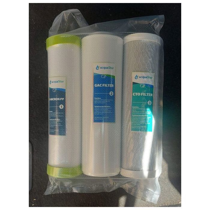 AcquaStar Kit3 pour Osmoseur Domestique (PP, GAC & CTO)