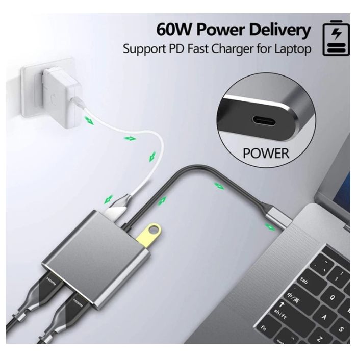 4in1 USB-C HUB Multi-function Adapter