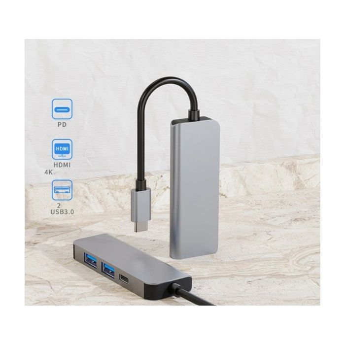 Type-c to HDTV 4in1 Type-c + 2 USB + HDTV