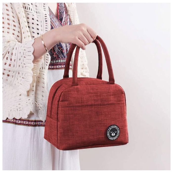 Sac Isotherme Repas,Petit Panier Repas,Mini Sac à Lunch Isolé en Étanche,Déjeuner Waterproof avec Feuille d'Aluminium