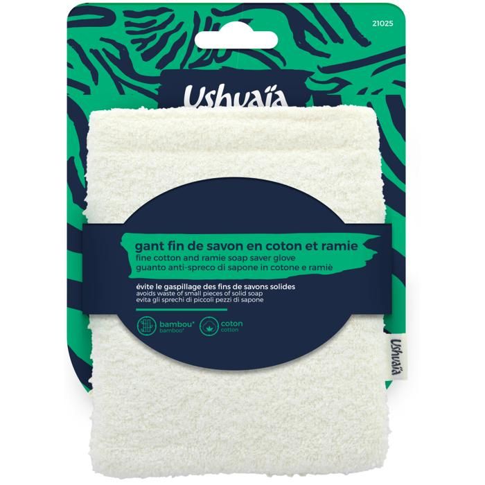 Gant de bain - USHUAIA - Coton & Ramie - Zéro déchet - Économique - Doux pour la peau