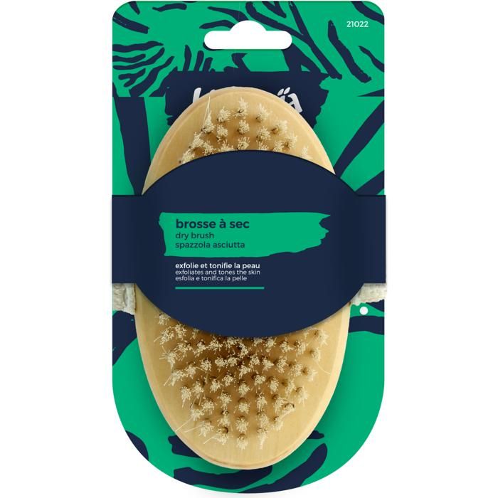 Brosse Corps Exfoliation à Sec - USHUAIA - Douceur - Fibres Synthétiques - Pour Adultes