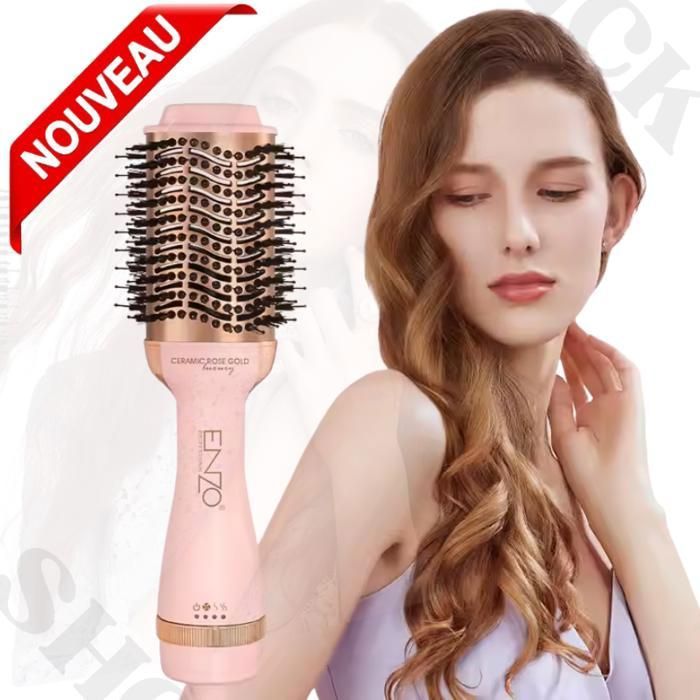 Brosse Soufflante professionnel 1500W Sèche-cheveux  pour des Cheveux Lisses et Volumineux  EN-6209
