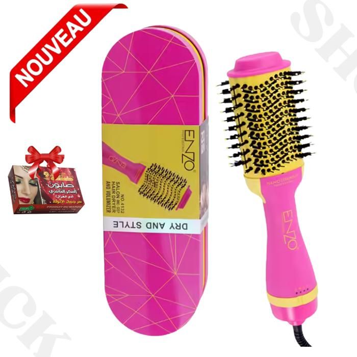 sèche-cheveux Brosse soufflante 1000 watts pour tous types de cheveux, modèle en-4132, 3 en 1
