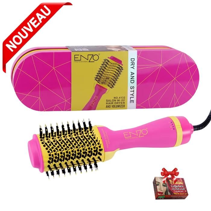 Brosse soufflante sèche-cheveux 1000 watts pour tous types de cheveux en-4132, modèle, 3 en 1