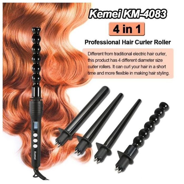 Kemei Fer a friser C KM-4083 Hair Stylers Noir curly hair bucleur stylish