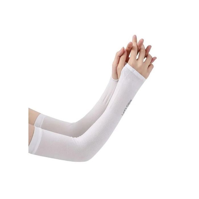 2pcs Manchons de bras de refroidissement Unisex Protection solaire UV SPF