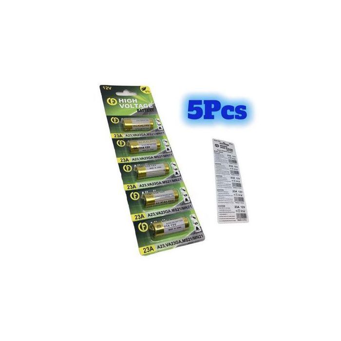 5 PIÈCES/1 Paquet 23A 12V pile alcaline.