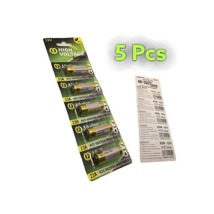 5 PIÈCES/1 Paquet 23A 12V pile alcaline