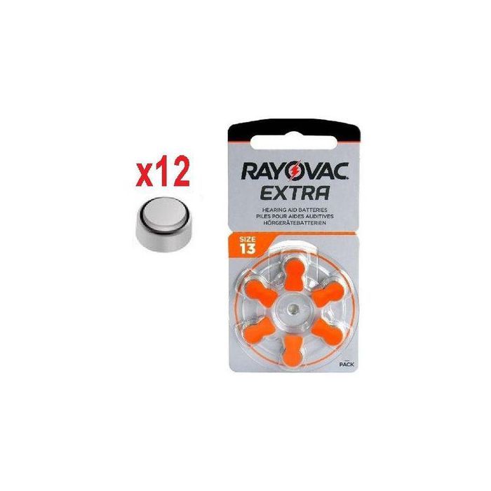 Rayovac 12 Batteries Spécial Appareil Aide Auditive/Pile Zing Air 1.45v Size 13 Pr48.