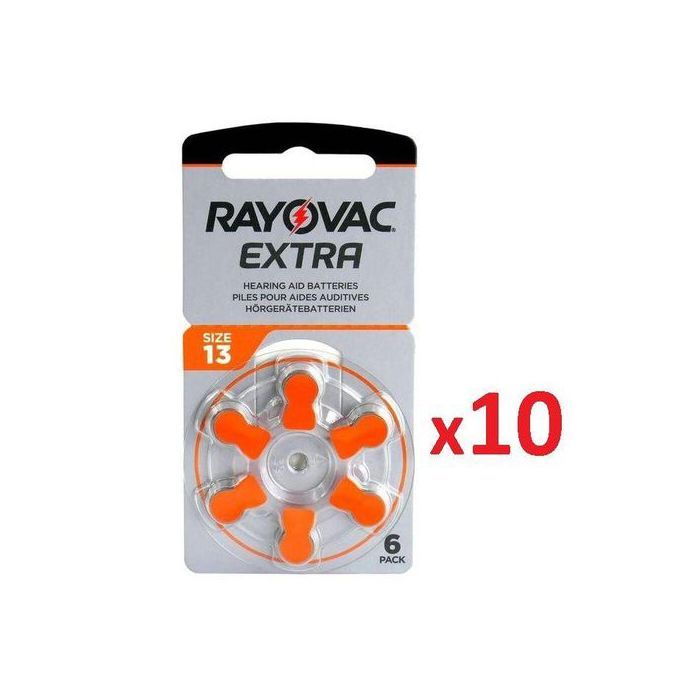 Rayovac Zing Air Batterie S13 PR48 // 10 Boites de 6 Piles Aide Auditive 1.45v Size 13.