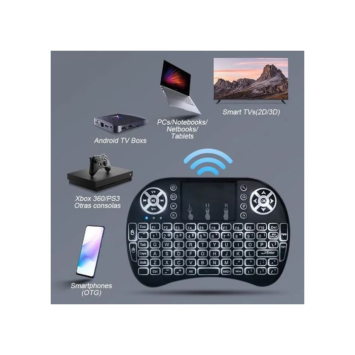 Mini Clavier Sans Fil Bluetooth 2.4G USB Clavier À Distance Pour Ordinateur/Smart TV/Android/IOS