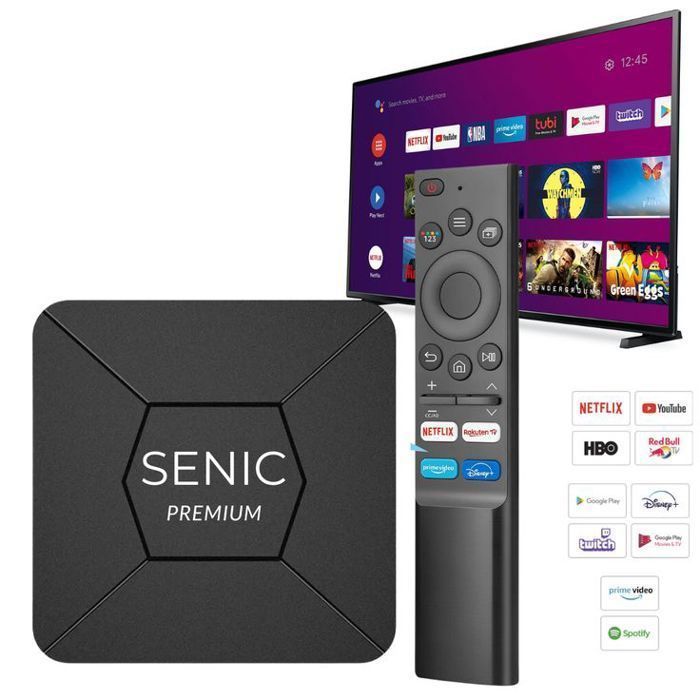 TV Box Android - SENIC - SC-500 Premium - 4K Ultra HD - Android 14 - Wi-Fi et Ethernet