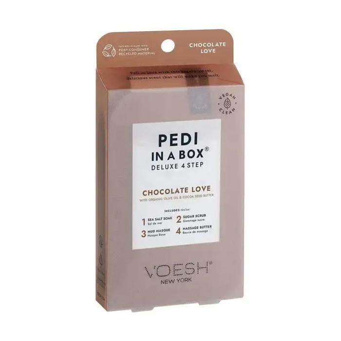 Soin des pieds 4 étapes Chocolat Pedi in Box VOESH
