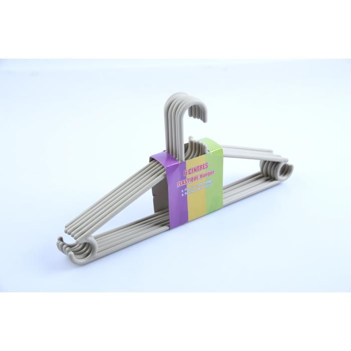 Cintres en plastique - GENERIC - PH110805 - Lot de 6 - Pratiques - Légers