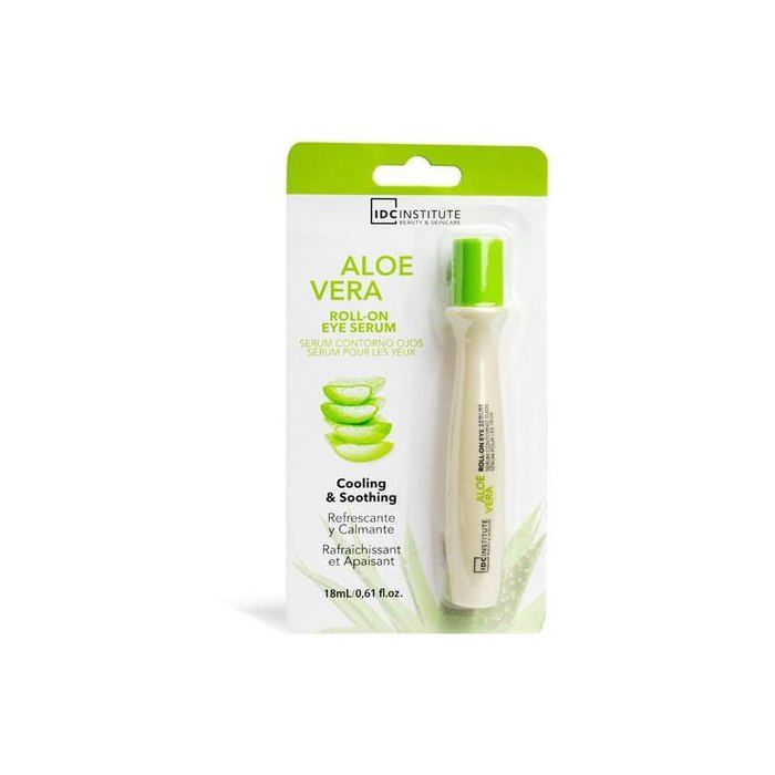 Sérum Yeux Roll-On - IDC INSTITUTE - Aloe Vera - Hydratant - Rafraîchissant - Non comédogène
