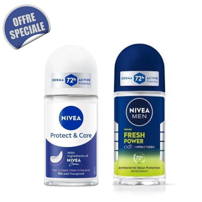 Lot de 2 roll-on Protect & Care + Power