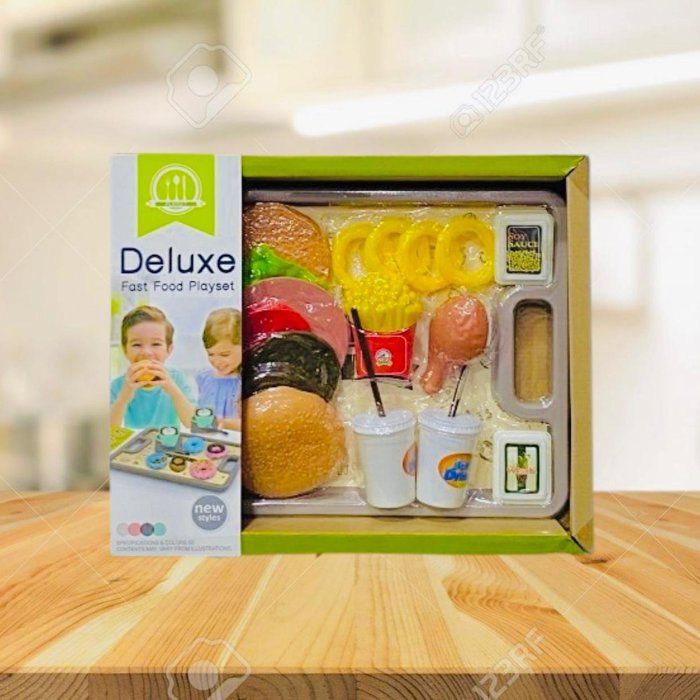 "Deluxe Fast Food Playset Burger "