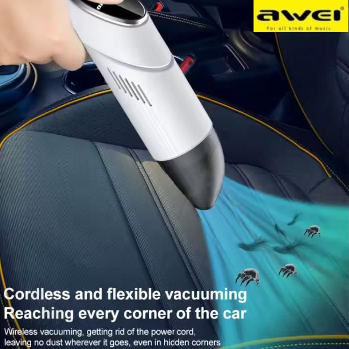 Aspirateur Portable pliable led Rechargeable + Souffleur + Accessoires AWEI V1 - meilleure qualité