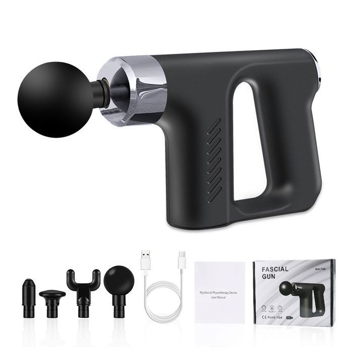 KH-740 Percussion Vibration Mini pistolet de massage musculaire,couleur aléatoir