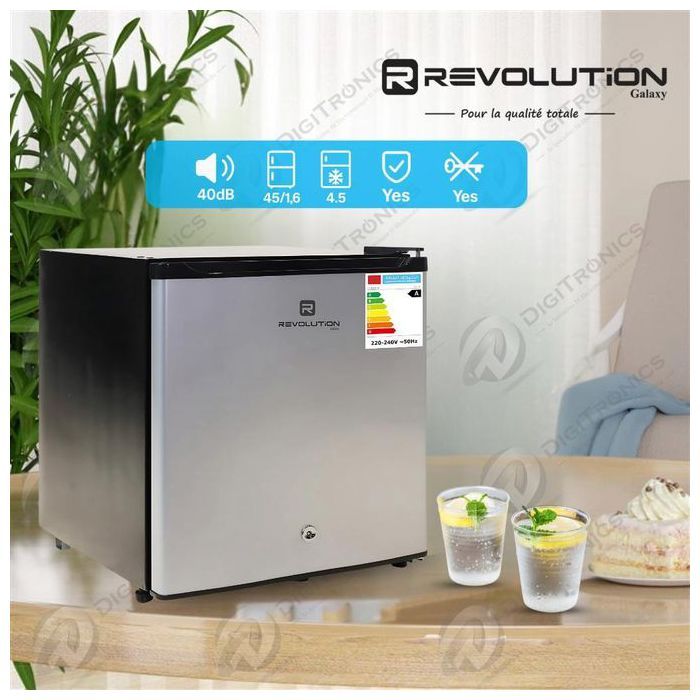 Mini réfrigérateur et mini Bar 45L avec congélateur 1,6L, R600a, silencieux, WR-45