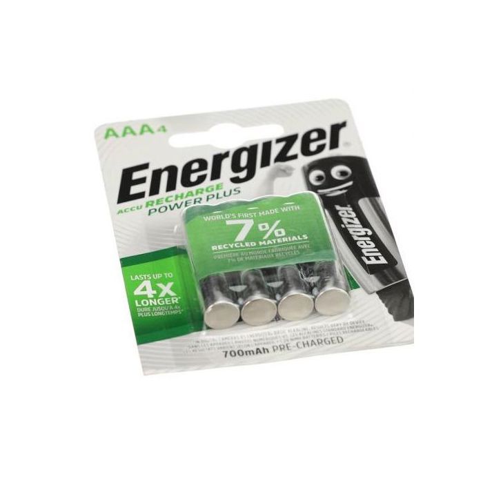 Energizer 4 Pile Rechargeable préchargée AAA (Ni-MH) x4 700mAh Power plus