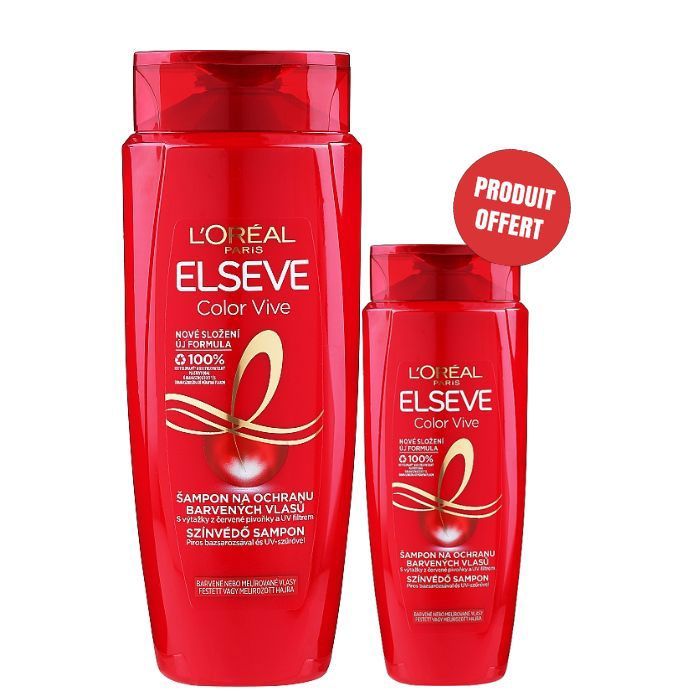 Lot Elseve Color Vive shampooing 600 ml + 200 ml
