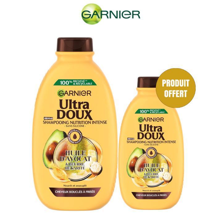 Lot shampooing Ultra Doux avocat 600 ml + 200 ml