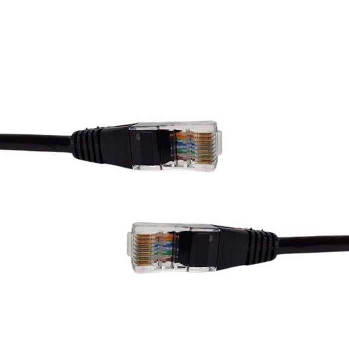 Câble RJ45 Cat6 0,5M AWG24 Noir – Réseau Haut Débit Court