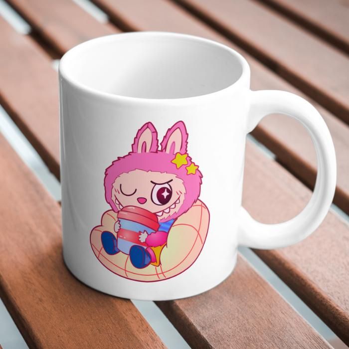 Labubu Mug   Tasse Kawaii Labubu – Mug Original Personnage Mignon