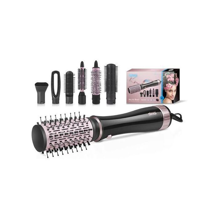 Dsp 7 In 1 Brosse à Air chaud sèche-cheveux électrique lisseur, peigne et brosse à friser coiffure professionnelle