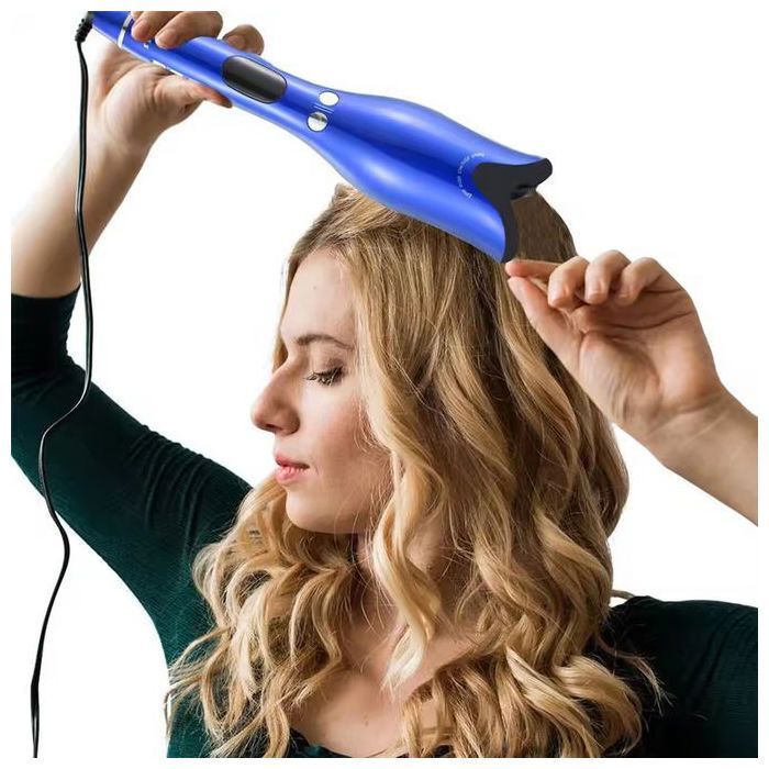 Brosse Multifonction Fer à Friser Sèche-Cheveux électrique, Coiffure Peigne-BLEU-