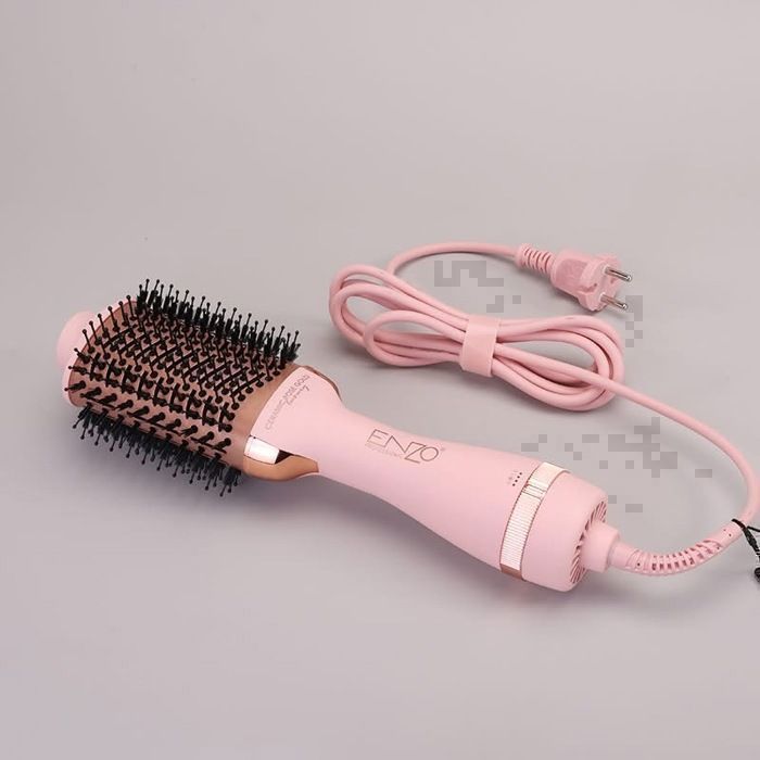 Brosse Soufflante - ENZO - Professionnelle - 1500 W - 2 Réglages de Chaleur - Technologie Shine Lustre