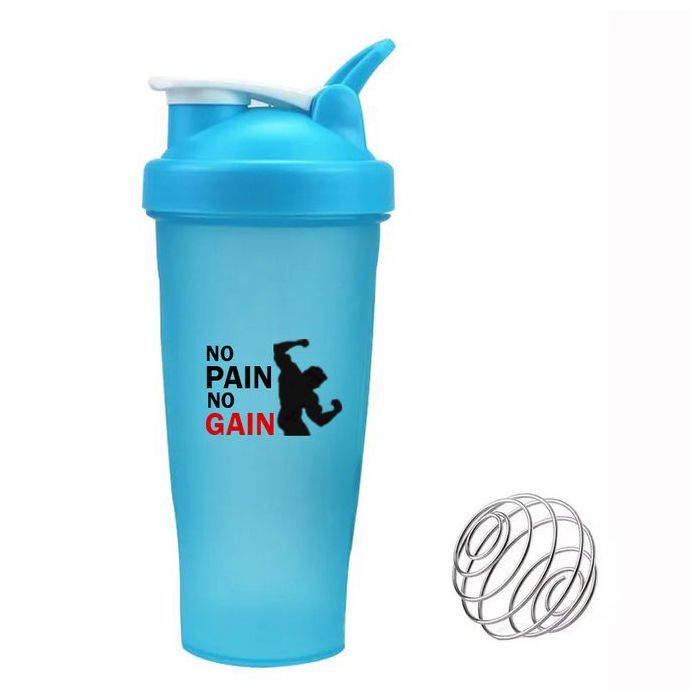 Shaker 600 ml avec couvercle sécurisé, sans BPA, durable et facile à nettoyer. Idéal pour le sport, la musculation et le fitness.