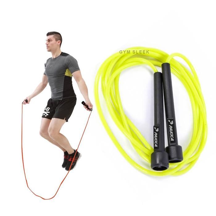 Corde à Sauter Ajustable en Fil avec Poignées | Antidérapantes – Entraînement Fitness, Boxe et Cardio