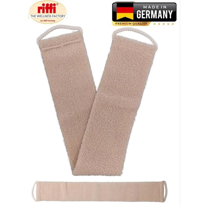 Gant de bain.Lanière lave dos de très haute qualité,hygiénique, antibactérielle.Made in Germany