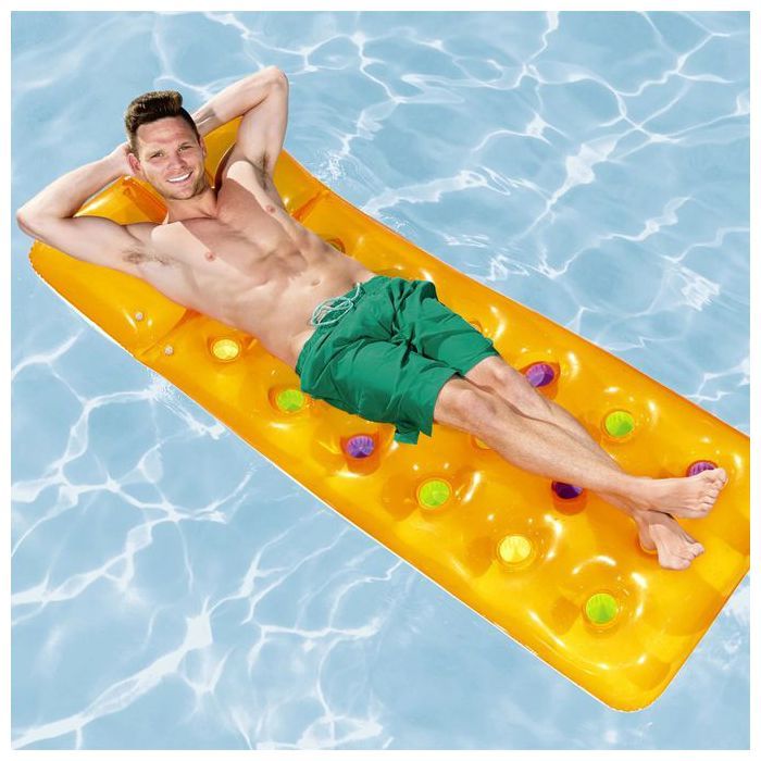 Matelas Gonflable - GENERIC - 188x71 cm - Multicolore - PVC - Pour Plage et Piscine