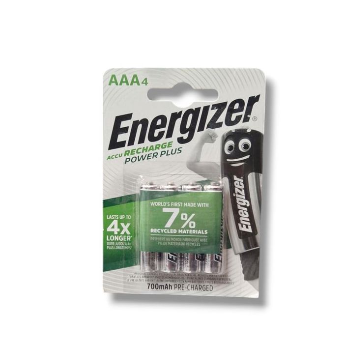 Energizer 4 Piles Rechargeables AAA / HR03 700mAh Power Plus