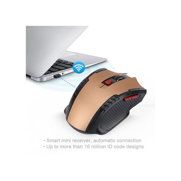 Souris sans fil 2.4GHz avec récepteur USB Gamer 2000DPI High quality